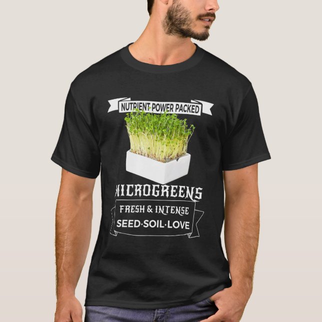T-shirt Citation Maraîcher de Micro pousses Jardinage 1 (Devant)
