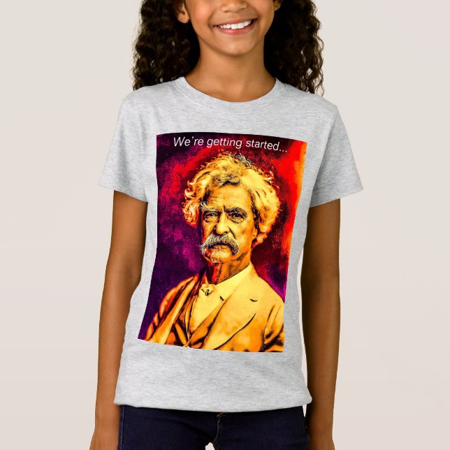 T-Shirt Citation Mark Twain sur l'avenir (Devant)