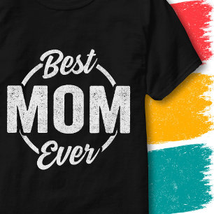 T-shirt Citation Meilleure Maman Jamais Style Rétro Vintag