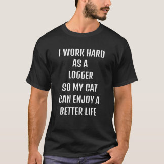 T-shirt Citation mignonne sarcasme besoin Logger et mon c