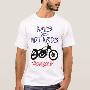 T-shirt citation motards amis bonsoir humour moto expressi
