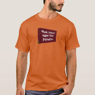 T-shirt Citation Motivante Brique Bourgogne Peinture Blanc