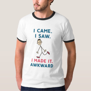 T-shirt Citation Motivante Drôle – Je Suis Venue. J'ai Vu.