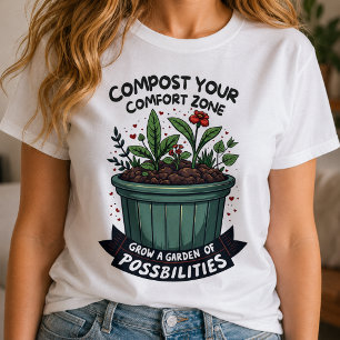 T-shirt Citation Motivante Jardin Des Possibilités