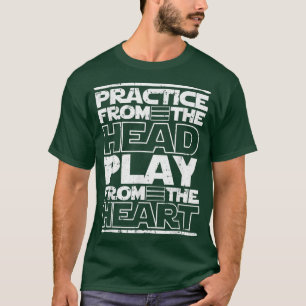 T-shirt Citation Motivation Drummer White Drum Sticks Musi