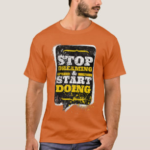 T-shirt Citation Motivation Fitness Citation Gymnase Inspi