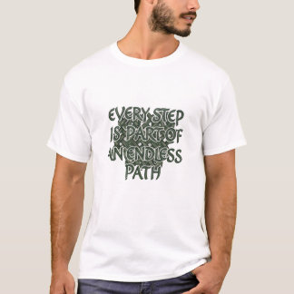 T-shirt Citation Motivation Minimaliste : Chaque étape fai