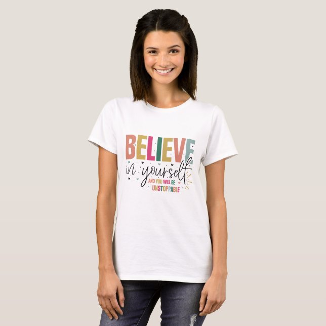 T-shirt Citation motivationnelle (Devant entier)