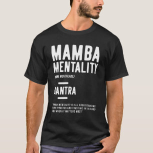 T-shirt Citation Motivationnelle Mamba Mentality Inspirati