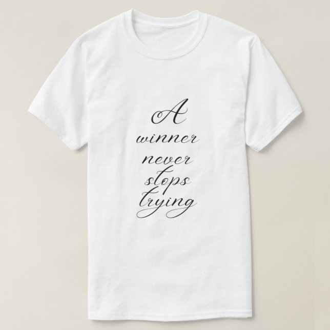 T-shirt Citation Motivationnelle Tom Landry (Design devant)