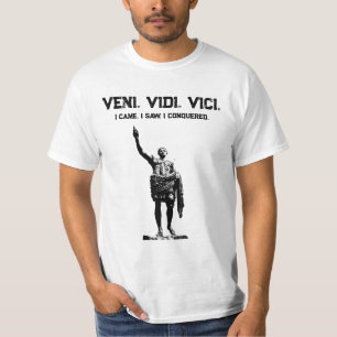T-shirt Citation Motivative César Veni Vidi Vici Mens