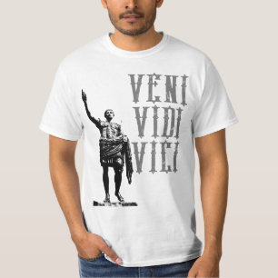 T-shirt Citation Motivative Veni Vidi Vici Caesar Mens