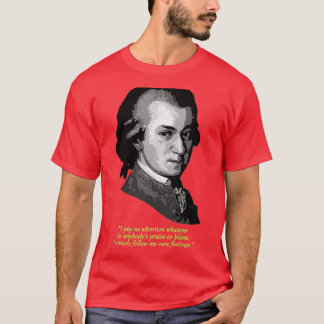 T-shirt Citation Mozart