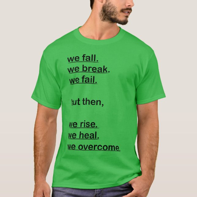 T-shirt Citation nous tombons fille (Devant)