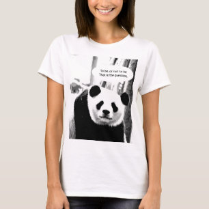 T-shirt Citation Panda Bear Texte personnalisé Élégante Fe