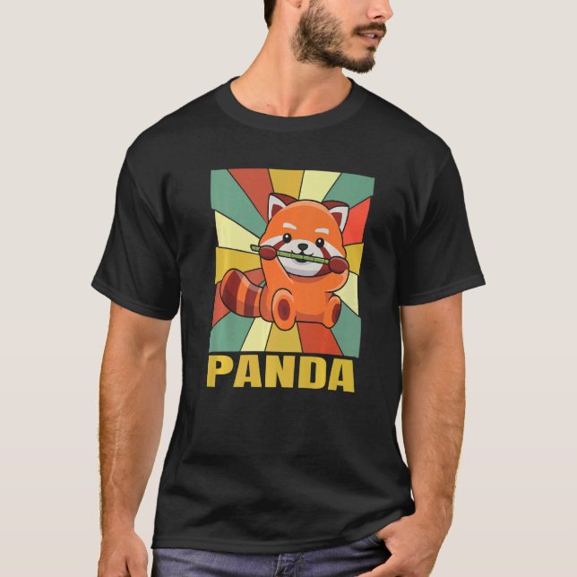 T-shirt Citation Panda Pour Un Expert Panda Rouge (Devant)