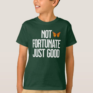 T-shirt Citation Papillon Monarch 'Pas De Chance, Simpleme