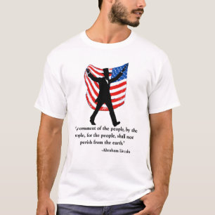 T-shirt Citation patriotique de Lincoln pour le 4 juillet