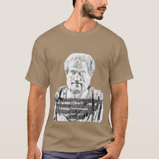 T-shirt Citation philosophique grecque d'Aristote vinta