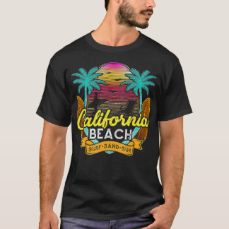 T-shirt Citation plage California Beach Surf Sand Sun