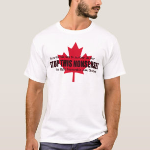 T-shirt Citation politique CESSEZ CETTE NONSENSE Feuille d