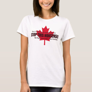 T-shirt Citation politique CESSEZ CETTE NONSENSE Feuille d
