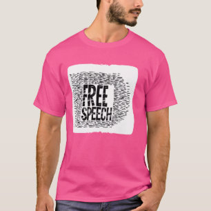 T-shirt Citation pour la liberté d'expression pour adultes