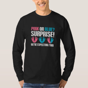 T-shirt Citation pour la révélation du sexe de jumeaux pou