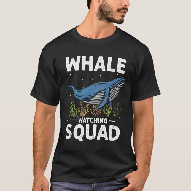 T-shirt Citation pour observer l'orque pour baleine à boss (Devant)