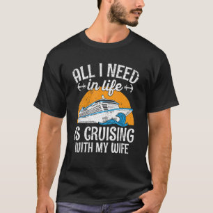 T-shirt Citation pour une croisière en lune de miel pour u