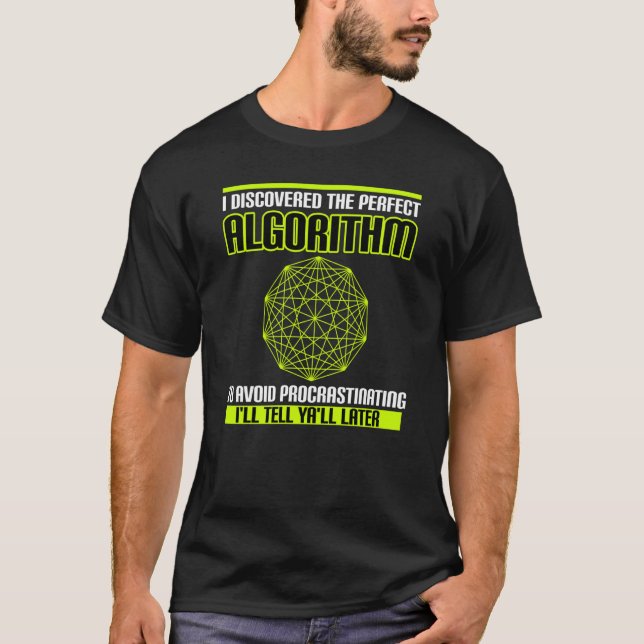 T-shirt Citation Procrastinante Sur La Procrastination Dit (Devant)
