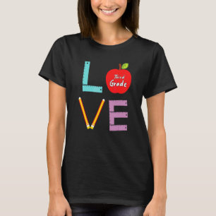 T-shirt Citation Prof Énigme Amour Troisième Année Équipe