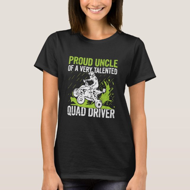 T-shirt Citation Quad Mens Pour Un Oncle D'Un Pilote Quad (Devant)