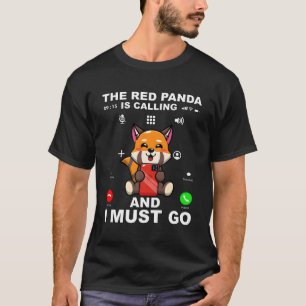 T-shirt Citation Red Panda Red pour