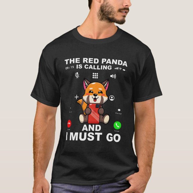T-shirt Citation Red Panda Red pour (Devant)
