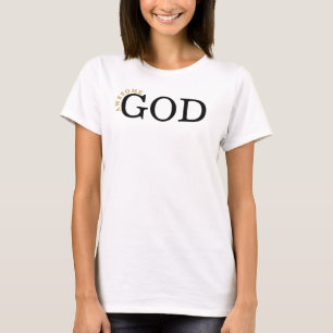 T-shirt Citation Religieuse Inspirationnelle De Dieu Simpl