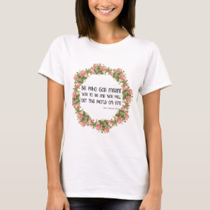 T-shirt Citation religieuse Sainte-Catherine de Sienne