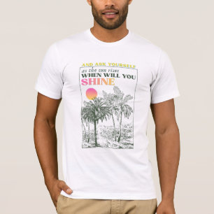 T-shirt Citation rétro d'inspiration pour prendre soin de