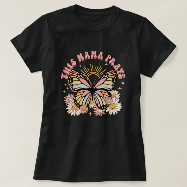 T-shirt Citation Retro Mama (Design devant)