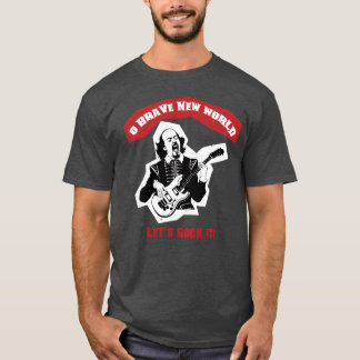 T-shirt Citation Rock Guitare Shakespeare rétro