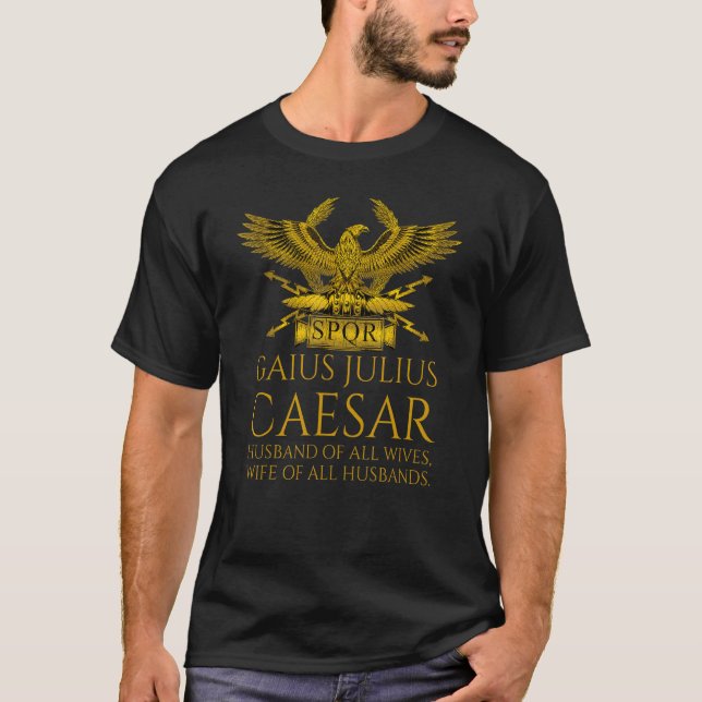 T-shirt Citation romaine ancienne de Julius César (Devant)