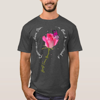 T-shirt Citation Rose de cancer du sein Beurre rose ruban