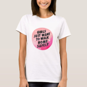 T-shirt Citation rose de l'activisme des droits des filles