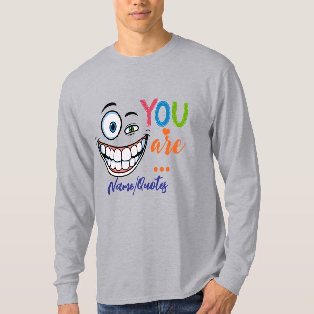 T-shirt Citation Sarcasique Minimale (Devant)