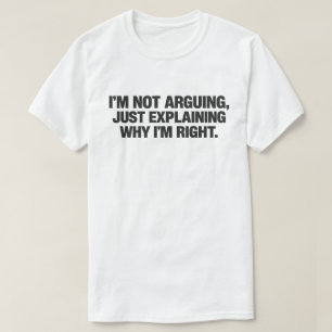 T-shirt Citation sarcastique "Je ne discute pas, j'ai simp