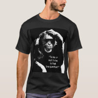 Citation Shakespeare Thinking Monkey Pop Art Homme
