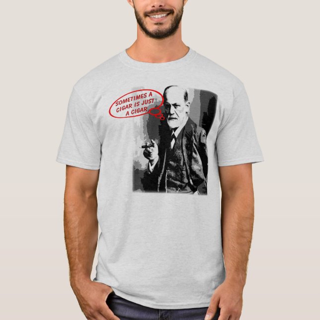 T-shirt Citation sigar de Sigmund Freud (Devant)