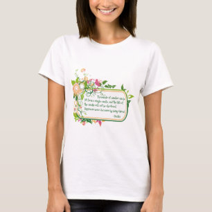 T-shirt Citation simple de bougie de Bouddha