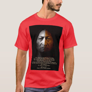 T-shirt Citation Sitting Bull Warrior