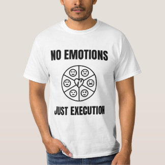 T-shirt Citation sur la mentalité de trading sans émotions